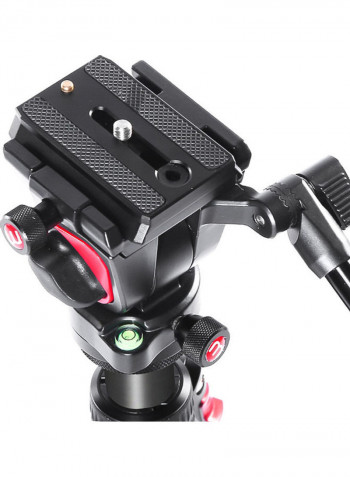 Photography Monopod With Detachable Tripod Base 144cm Black/Red