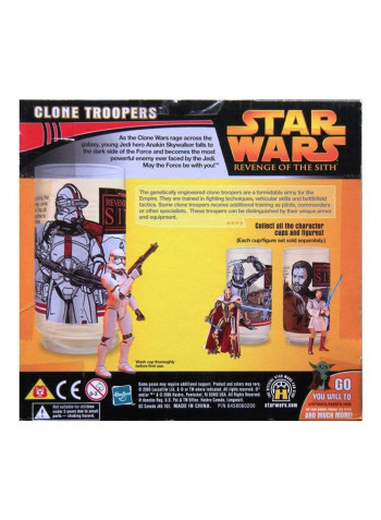 Revenge Of The Sith Figure And Cup Clone Troopers Action Figure