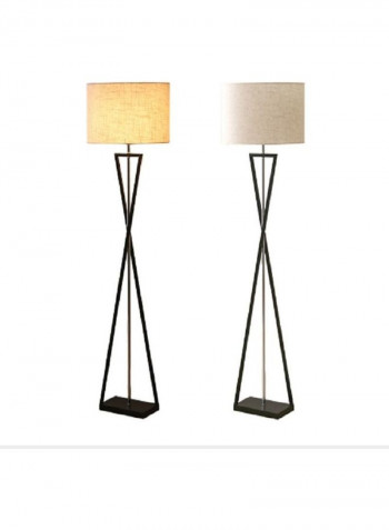 Bedroom Sofa Stand Floor Lamp Linen 47 x 47 x 142centimeter