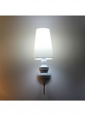LED Bedroom Wall Lamp White 27 x 27 x 82centimeter