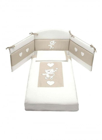 3-Piece Bear Duvet Seat - White/Beige
