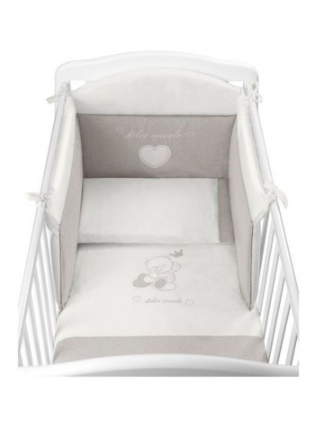 3-Piece Bear Duvet Seat - White/Beige