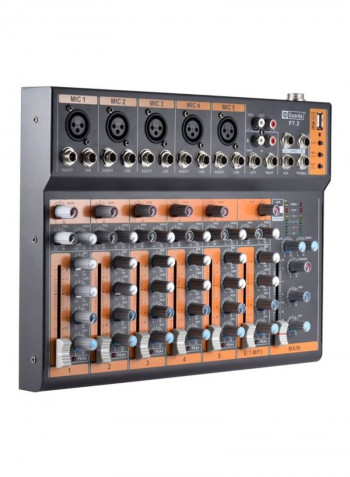 7-Channel Mixer Mic Line Audio Console