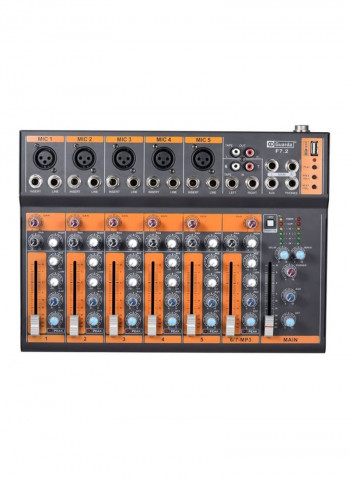 7-Channel Mixer Mic Line Audio Console