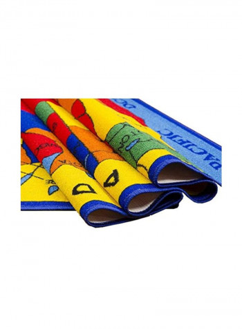 Letter Design Learning Mat Multicolour 5x7inch