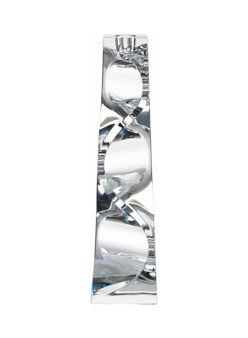 Cobra Crystal Candle Holder Clear 300x112millimeter