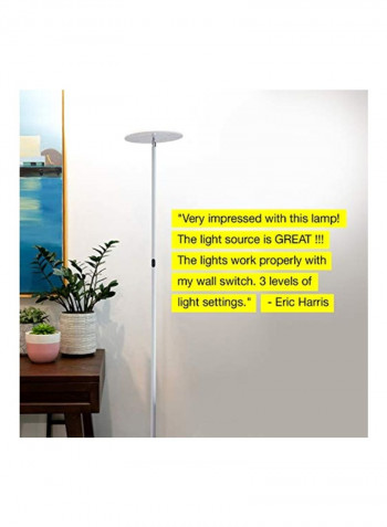 LED Floor Lamp White 10 x 10 x 63inch