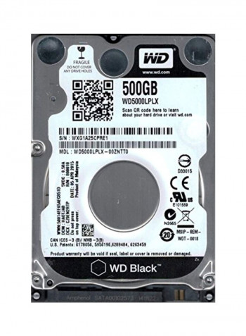 Internal Hard Drive 500GB Black/Silver