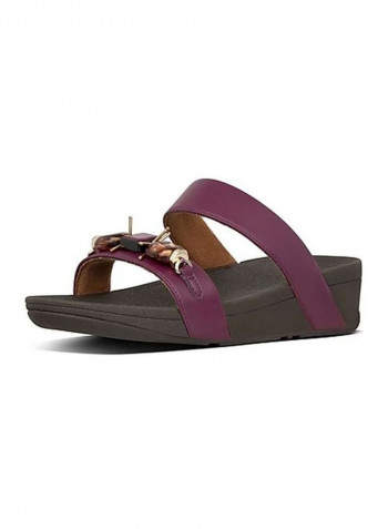 Lottie Marble Gem Slide Sandals Lingonberry