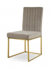 Pert Dining Chair Light Brown/Gold