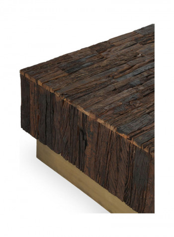 Kinsley End Table Gold/Brown