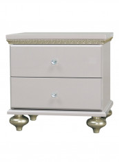 Tiara Nightstand Beige/Gold 62x52x45cm reviews Tiara Nightstand Beige/Gold 62x52x45cm