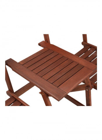 2-Piece Victoria Jack And Jill Folding Chair With Table Board Brown 312x190x120centimeter