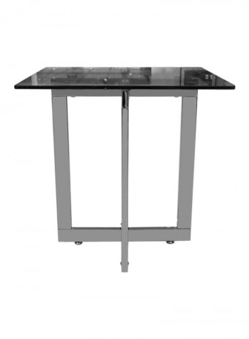 Dazzling End Table Silver/Clear 68x60x61cm
