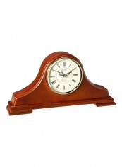 Mantel Chime Clock Brown/White 18 x 10 x 5inch