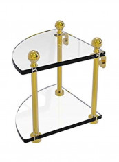 Wall Mounted Glass Shelf Gold/Clear 8x8x8inch reviews Wall Mounted Glass Shelf Gold/Clear 8x8x8inch