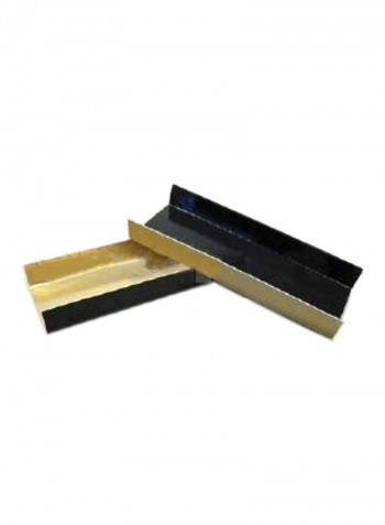 100-Piece Folding Eclair Board Set Black/Gold 1.75x5.1x0.5inch