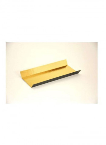 100-Piece Folding Eclair Board Set Black/Gold 1.75x5.1x0.5inch