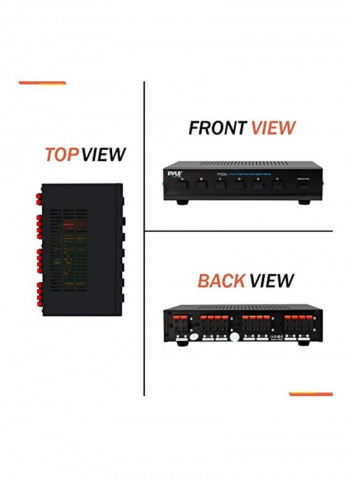 6-Channel Speaker Switch Selector Volume Control Box PSS6 Black
