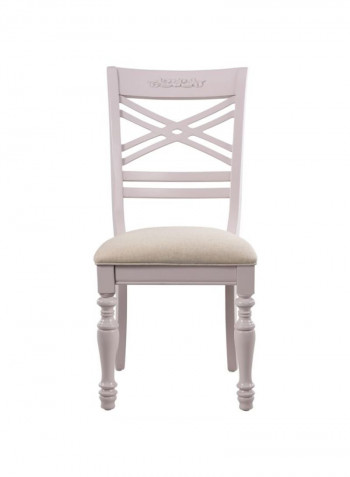 Jessica Wooden Chair Beige 55x47x100centimeter