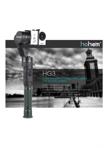 Gimbal Action Camera Stabilizer Black