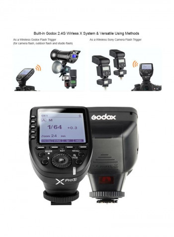 Wireless Flash Trigger With Cleaning Cloth Black