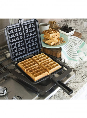Stovetop Belgian Waffler Black