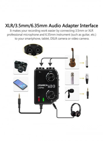 2-Channel Audio Preamp Mixer