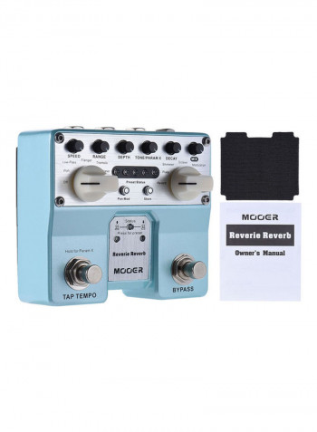Reverie Reverb Guitar Effect Pedal 5 Enhancing Effects with Two Footswitch