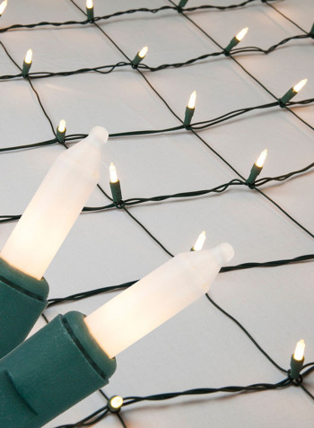 String Decoration Net Light Snow White 6x4meter