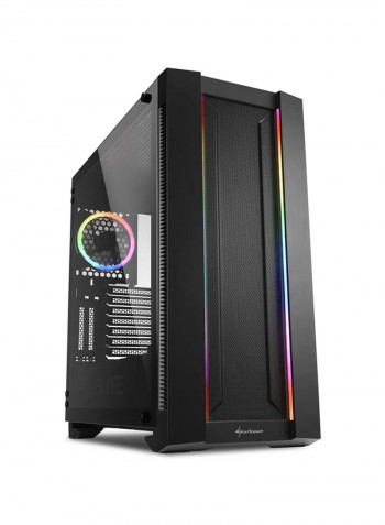 Elite Shark CA200M Tower PC Case with LED Lights - Black