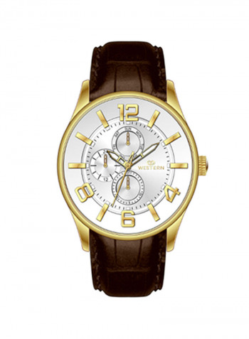 Men's Ajax Series Leather Analog Watch W1814GGP070F