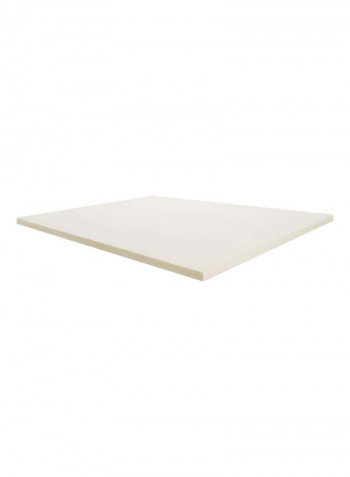 Mattress Topper Memory Foam White 190x180x5cm