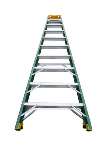 Fiber Glass Single Sided Ladder Green 302x16x71cm