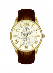 Men's Ajax Series Leather Analog Watch W1814GGP070B