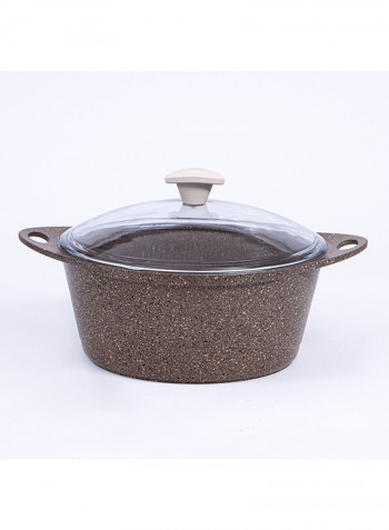 9-Piece Granite Premium Cookware Set Brown