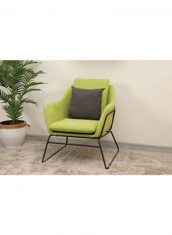 Single Seater Harmonia Sofa Green/Black 74x65x74cm