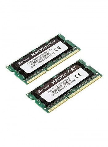 2-Piece DDR3L RAM 8GB Green/Black/Gold