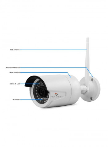 4-Channel Wi-Fi 2MP Security Surveillance Camera Kit IP Camera-Day/Night vision Bullet