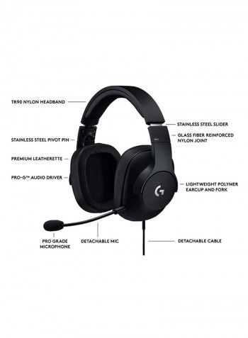 G Pro Gaming Headset Black