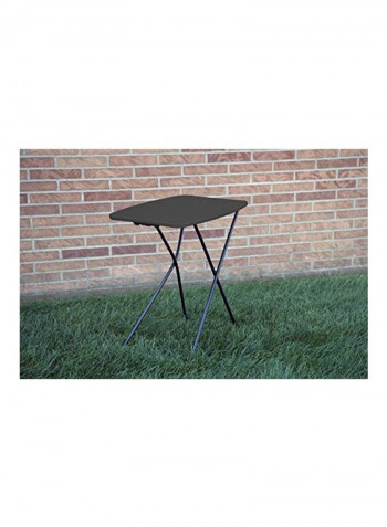 2-Piece Folding Tailgate Table Set Black