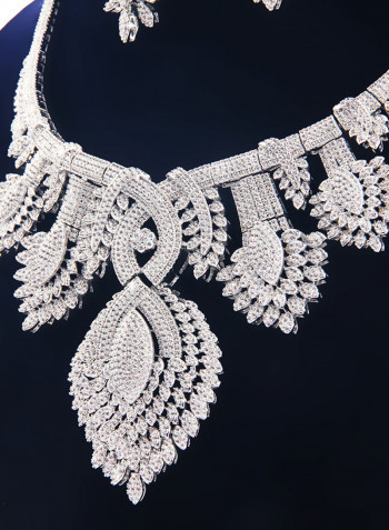 5 Piece Cubic Zirconia Detail Necklace Set