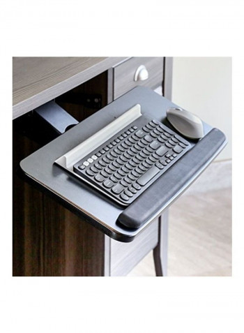 Adjustable Sliding Ergo Keyboard And Mouse Tray أسود