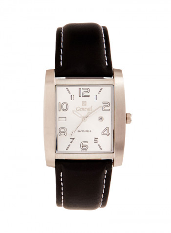 Men's Water Resistant Leather Analog Wrist Watch GL535WWB