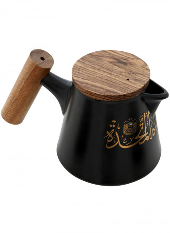 5-Piece Pietra Belissimo Tea Set UAE Black 12.3cm