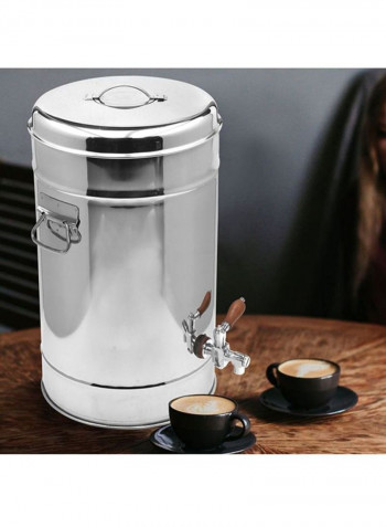 Stainless Steel Compact Tea Urns Silver 34x34x55.5cm