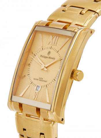 Water Resistant Stainless Steel Analog Wrist Watch Pair