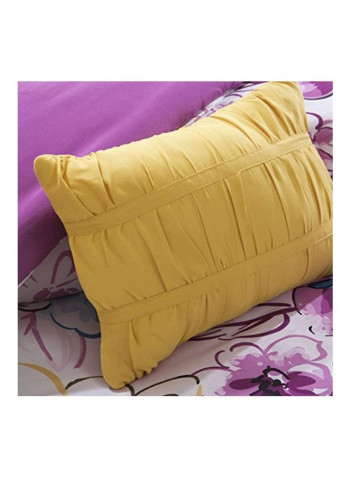 5-Piece Bed Comforter Set Polyester Blue/Pink Queen