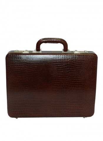 Leather Briefcase Brown