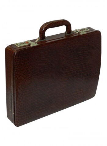 Leather Briefcase Brown